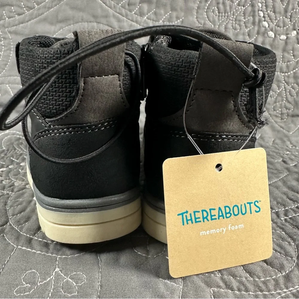 Thereabouts Toddler Boys Black Lil Asher Lace Up/Velcro Boots NWT Various Sizes